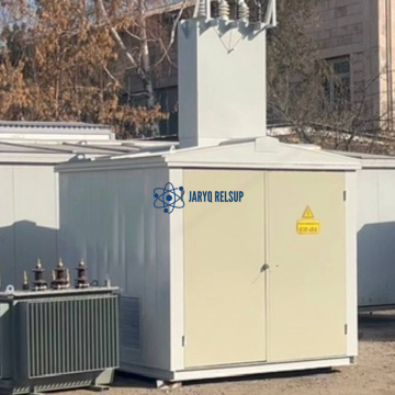 Одно-трансформаторные подстанции тупикового типа в металлическом корпусе Ввод через выключатель нагрузки ВНА-10/630 с предохранителями	